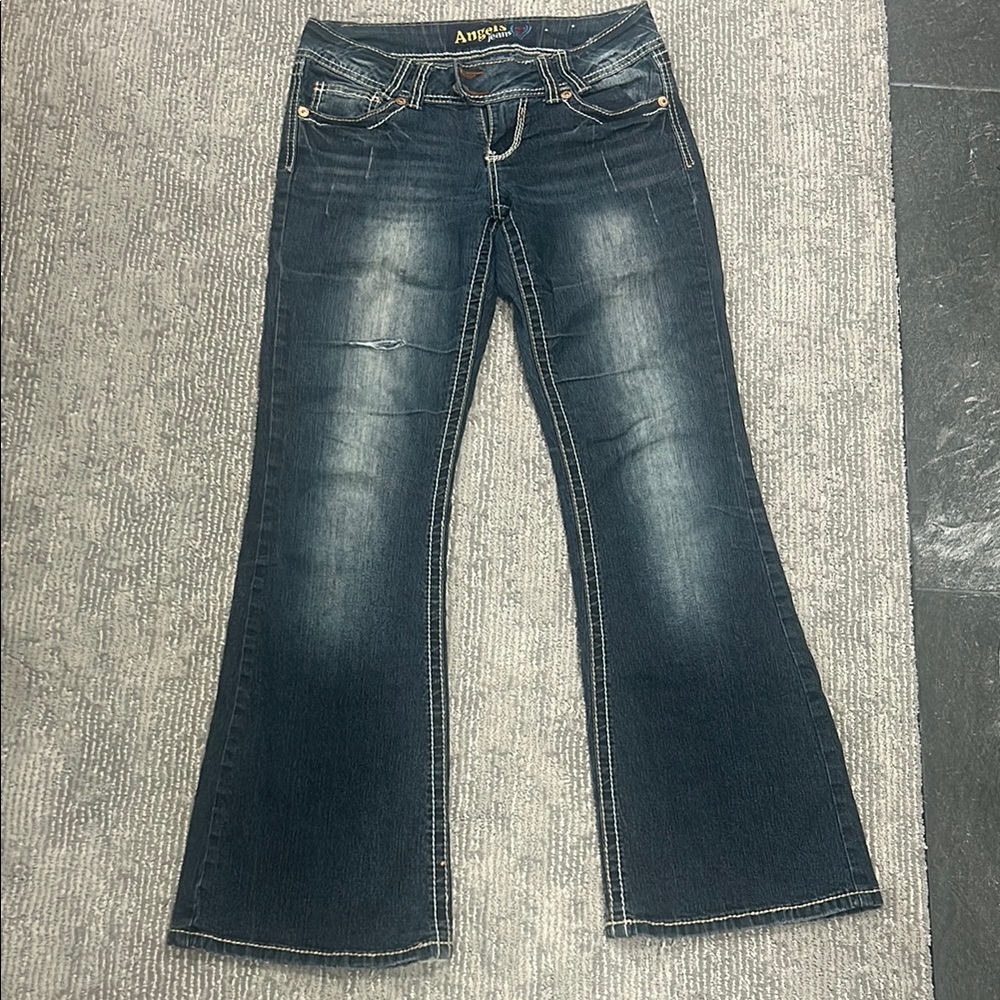 NWOT Y2K Angels Jeans Flare & Wide Leg Jeans